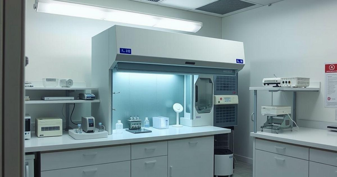 Validação de Capela de Fluxo Laminar para Ambientes Controlados